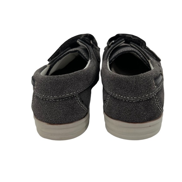 Apakowa Hook And Loop Gray Suede Loafers Size 28 Boy's - Picture 8 of 9